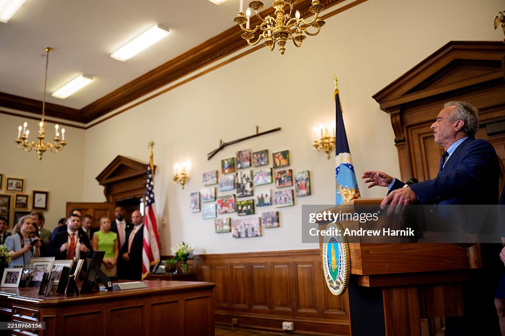Agriculture Secretary Rollins Holds Make America Healthy Again Event With HHS Secretary Kennedy