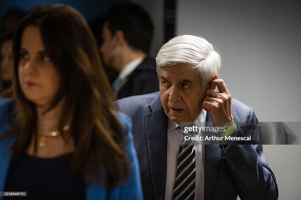 Former President Of Brazil Jair Bolsonaro Is Interrogated In Trial For Coup Accusations