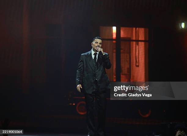 Rauw Alejandro performs live during the Cosa Nuestra Tour at Coliseo de Puerto Rico José Miguel Agrelot on June 6, 2025 in San Juan, Puerto Rico.