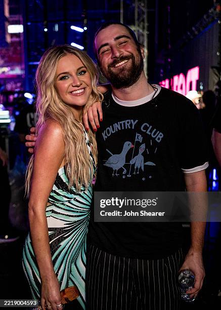 Kelsea Ballerini and Noah Kahan attend day two of CMA Fest 2025 at Nissan Stadium on June 06, 2025 in Nashville, Tennessee.
