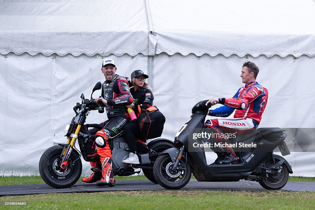 8ten Racing Lorry Peter Hickman of 8TEN Racing Team and girlfriend Fiona Goddard head ...