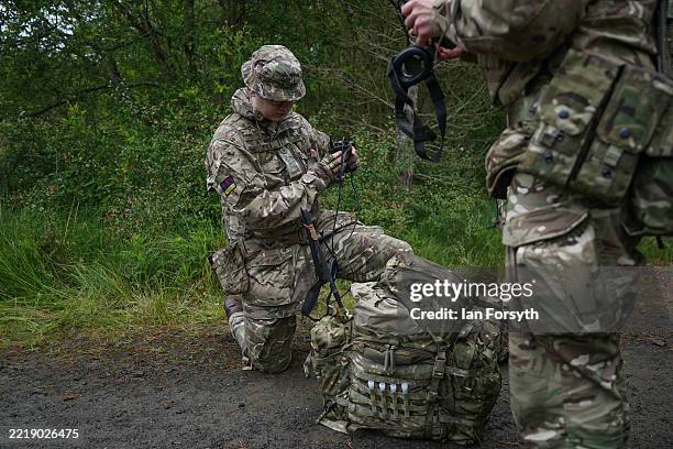 Army Service Routine Soldiers from the UK's Royal Army Medical Services carry out... News ...