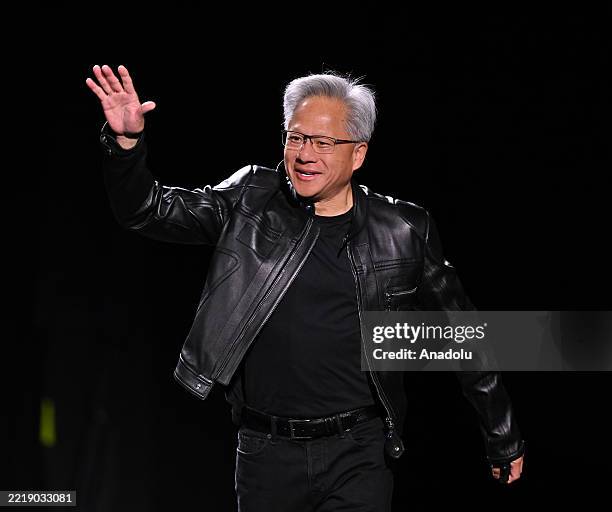 NVIDIA founder and CEO Jensen Huang speaks during the NVIDIA GTC