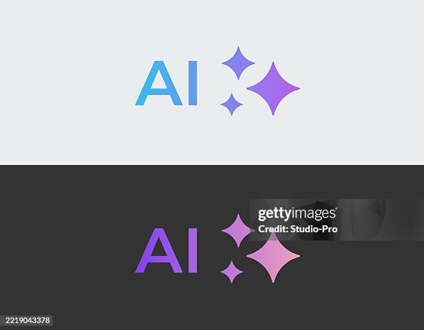 ai artificial intelligence icon - portable generator stock illustrations