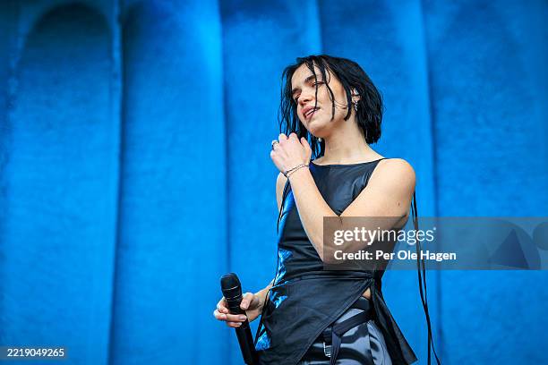Ary performs on stage at the Neon Festival on June 07, 2025 in Trondheim, Norway.