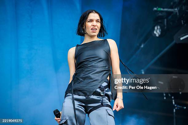 Ary performs on stage at the Neon Festival on June 07, 2025 in Trondheim, Norway.