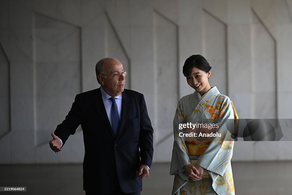 Kako Rajar Brazil's Foreign Minister Mauro Vieira welcomes Japan's Princess Kako ...