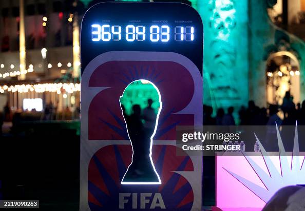 A countdown clock for the FIFA World Cup 2026 is unveiled in Zapopan ...