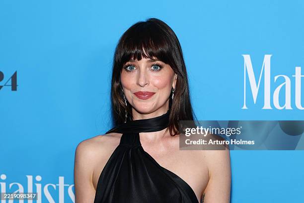 Dakota Johnson attends A24's "Materialists" premiere at DGA Theater on June 07, 2025 in New York City.