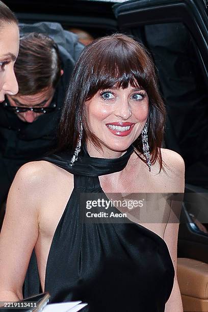 Dakota Johnson attends the "Materialists" screening at DGA Theater in Midtown on June 07, 2025 in New York City.
