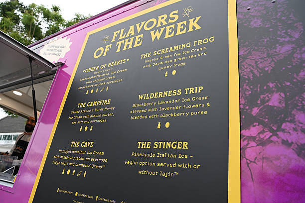 View of the ice cream truck at the "Yellowjackets" S3 FYC event in LA on June 08, 2025 in Studio City, California.
