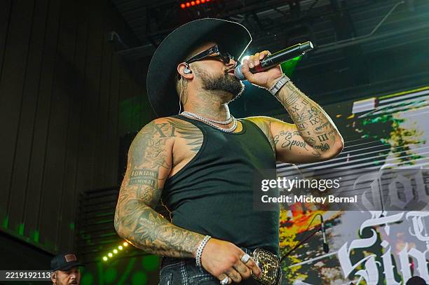 Louie The Singer performs at Skydeck at Assembly Food Hall on June 08, 2025 in Nashville, Tennessee.