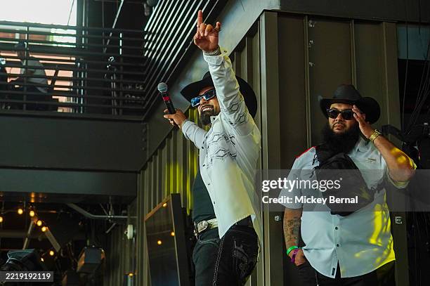 Louie The Singer performs at Skydeck at Assembly Food Hall on June 08, 2025 in Nashville, Tennessee.