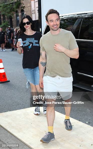Charlie Ritter Krysten Ritter and Charlie Cox are seen on set of