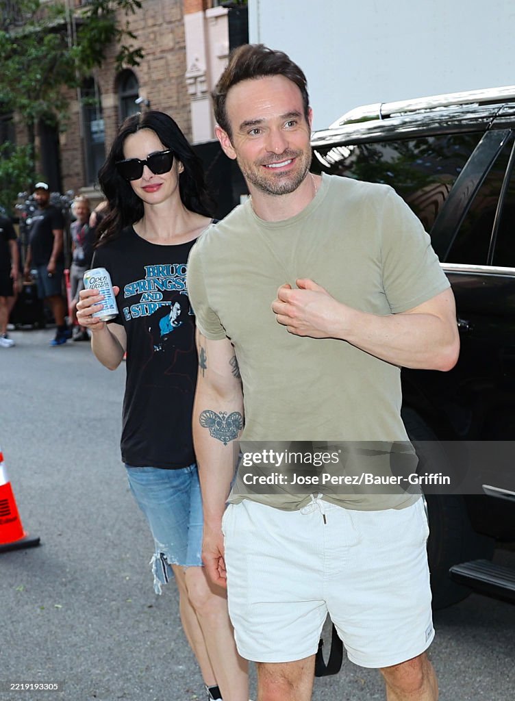 Charlie Ritter Krysten Ritter and Charlie Cox are seen on set of