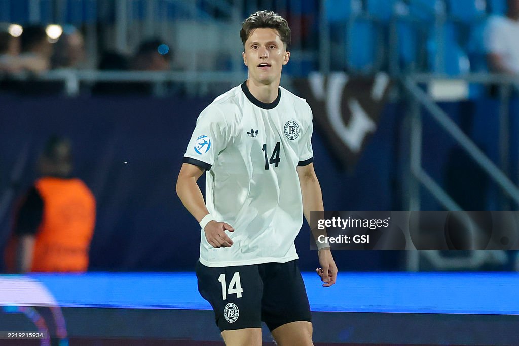 Tim Rucker Germany Tim Oermann of Germany looks on during the UEFA European Under-21 ...