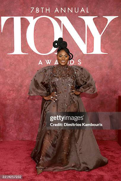 Danielle Brooks attends The 78th Annual Tony Awards at Radio City Music Hall on June 08, 2025 in New York City.