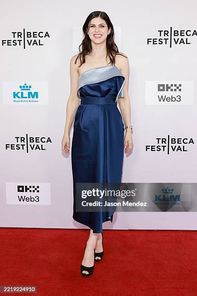 Alexandra Daddario attends "A Tree Fell In The Woods" premiere during the 2025 Tribeca Festival at SVA Theater on June 08, 2025 in New York City.