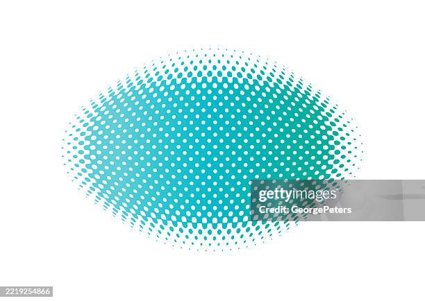 oval with half tone. frame-border - teal gradient background stock illustrations
