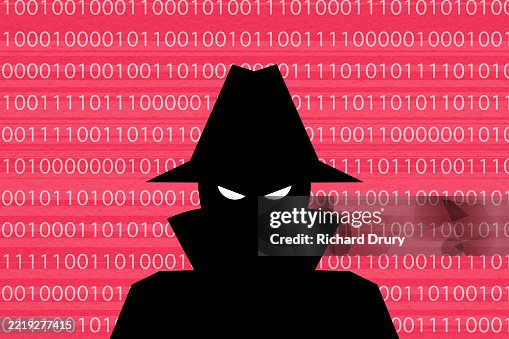 Hacker infiltrating a computer system Hacker infiltrating a computer system