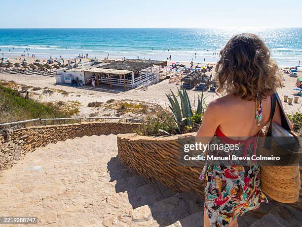 summer in cádiz, cabo de roche - costa de la luz stock-fotos und bilder