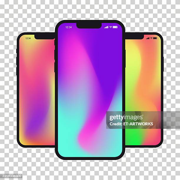 illustrations, cliparts, dessins animés et icônes de mobile phone templates similar to iphone mockup - iphone