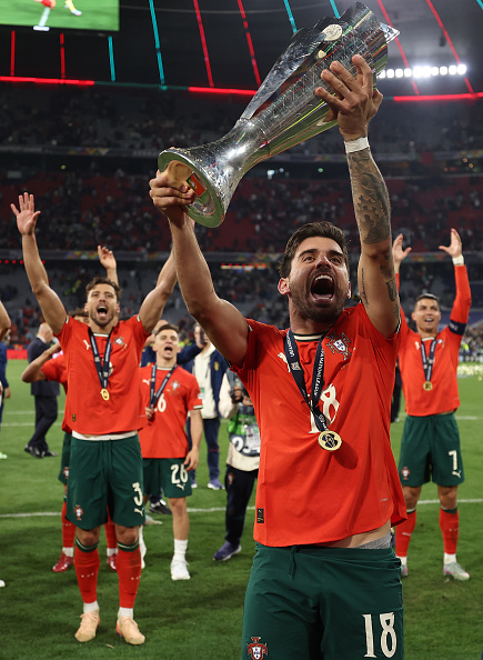 Ruben Neves Of Portugal Celebrates With The Trophy After Winning The ruben-neves-of-portugal-celebrates-with-the-trophy-after-winning-the