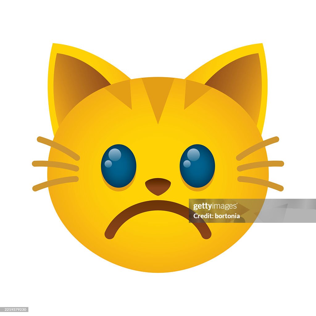 Sad Cat Emoji High-Res Vector Graphic - Getty Images