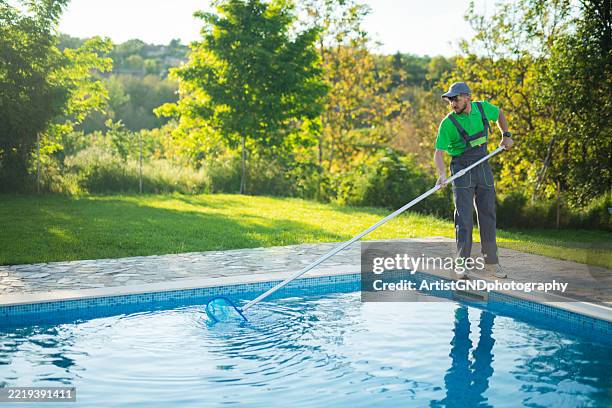 Working In A Pool 2,654 Pool Service Man Stock Photos, High-Res Pictures, and Images ...