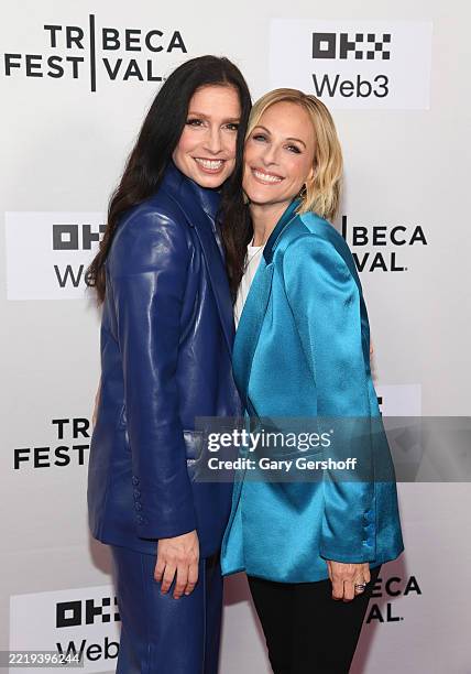 Director Shoshannah Stern and film subject Marlee Matlin attend the "Marlee Matlin: Not Alone Anymore" premiere during the 2025 Tribeca Festival at...