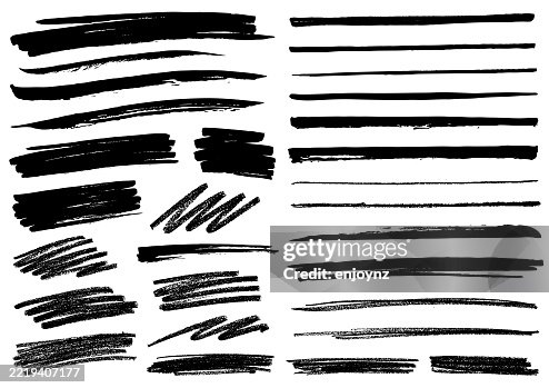 Black paint brush and crayon textures and patterns vector Black paint brush and crayon textures and patterns vector