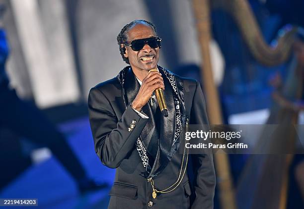 Snoop Dogg performs onstage during the 2025 BET Awards at Peacock Theater on June 09, 2025 in Los Angeles, California.