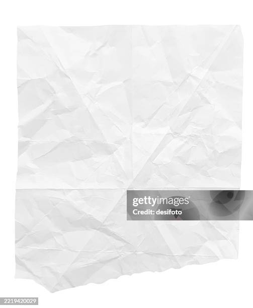 leere, leere, leere, weiße, farbige grunge, zerknülltes, zerkleinertes papier, vertikale vektorhintergründe mit falten und falten im gesamten vollformat - papierstück stock-grafiken, -clipart, -cartoons und -symbole