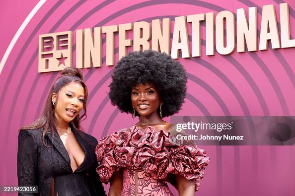 Leddi Radebe Leddi Radebe and Sonia Tucker attend the 2025 BET Awards at Peacock ...