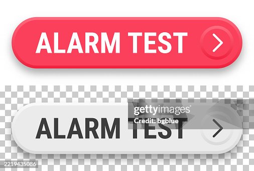Virtual Test Button Alarm Test 3d Click Web Buttons On Blank Background High-Res Vector ...