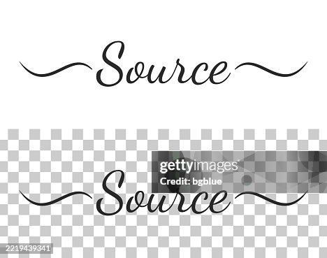Source Calligraphy Text With Swashes On Blank Background High-Res ...