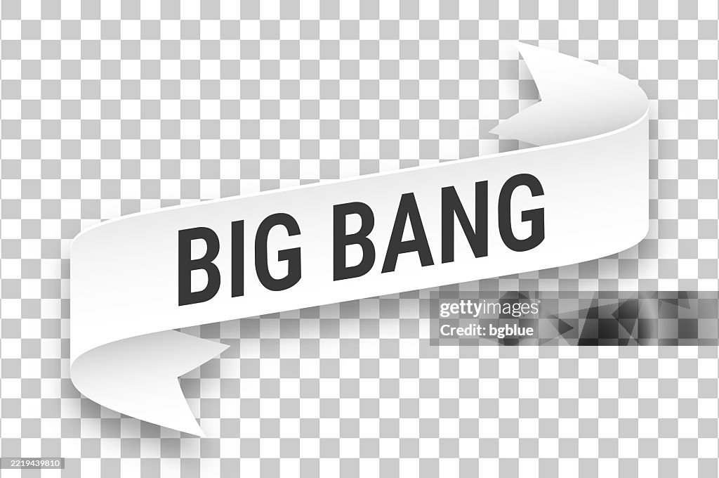 Big Bang - 3D Banner on transparent background