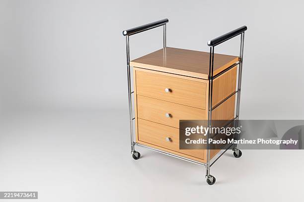 office drawers on white background - handschuhfach stock-fotos und bilder