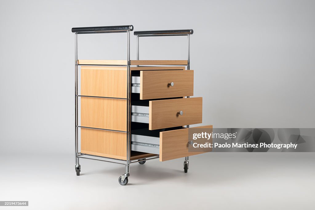 Open drawers