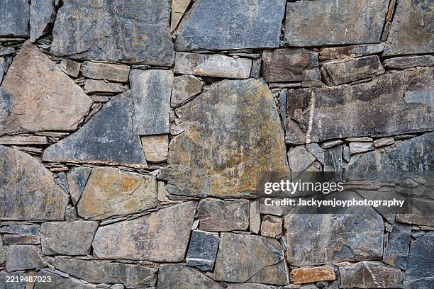 shapes and patterns in natural stone texture - rock face stock pictures, royalty-free photos & images