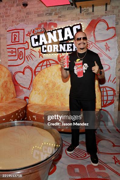 Ice T Rapper Ice Tea Ice T celebrates National Iced Tea Day at Raising Cane's Times Square ...