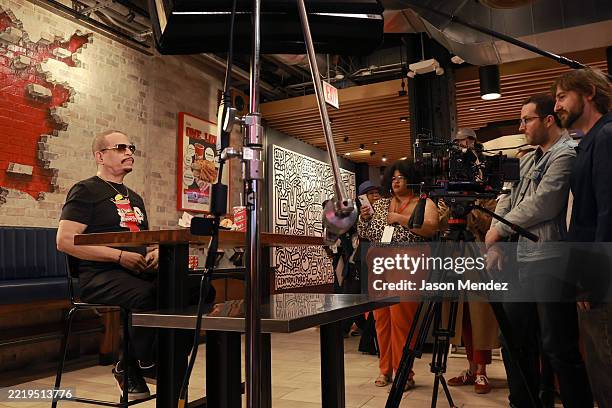 Iced Tea Rapper Muscles Ice T celebrates National Iced Tea Day at Raising Cane's Times Square ...