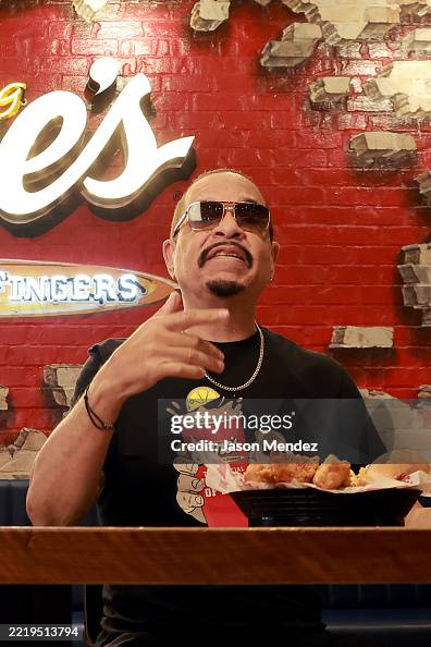 Iced Tea Rapper Muscles Ice T celebrates National Iced Tea Day at Raising Cane's Times Square ...
