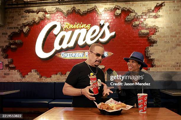 Rapper Heavy Tea Ice T celebrates National Iced Tea Day at Raising Cane's Times Square ...