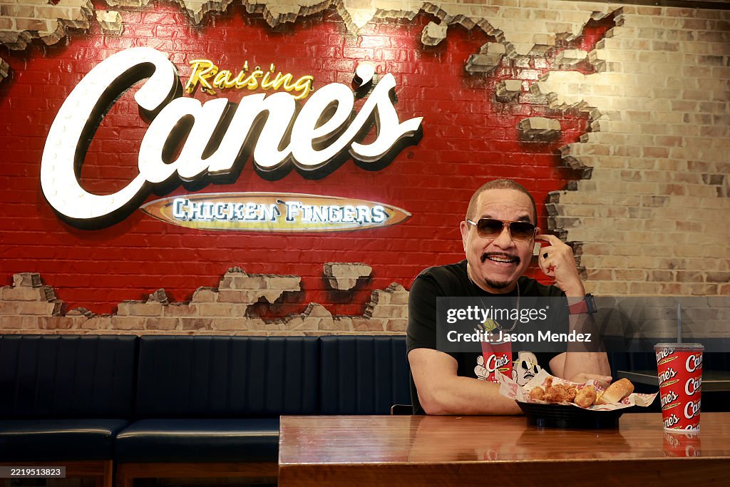Iced Tea Rapper Muscles Ice T celebrates National Iced Tea Day at Raising Cane's Times Square ...