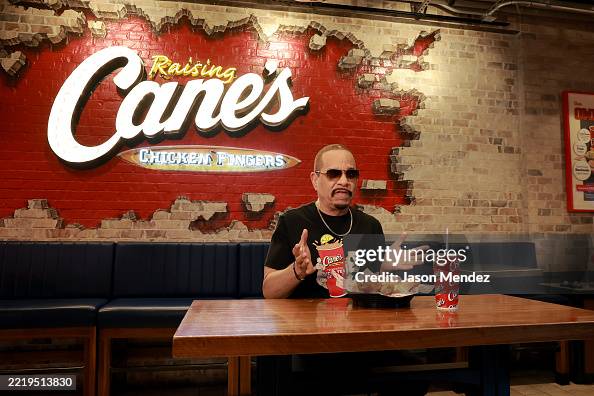 Ice T Rapper Ice Tea Ice T celebrates National Iced Tea Day at Raising Cane's Times Square ...