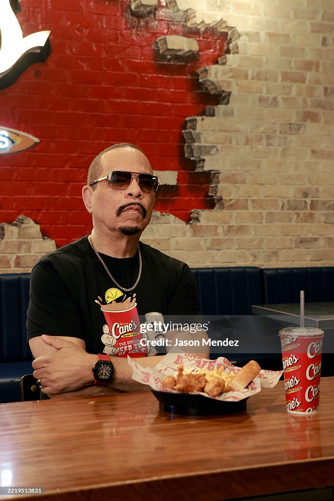 Iced Tea Rapper Muscles Ice T celebrates National Iced Tea Day at Raising Cane's Times Square ...