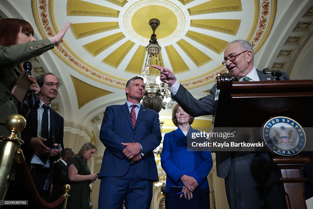 Senators Speak To The Press Following Capitol Hill Policy Luncheons