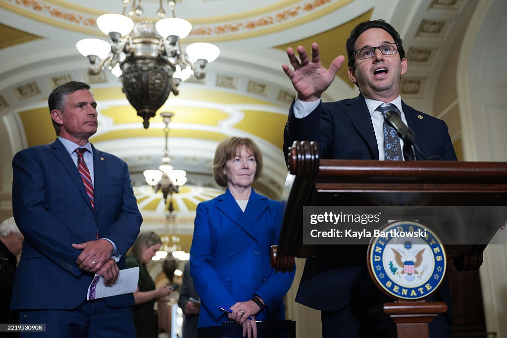 Senators Speak To The Press Following Capitol Hill Policy Luncheons