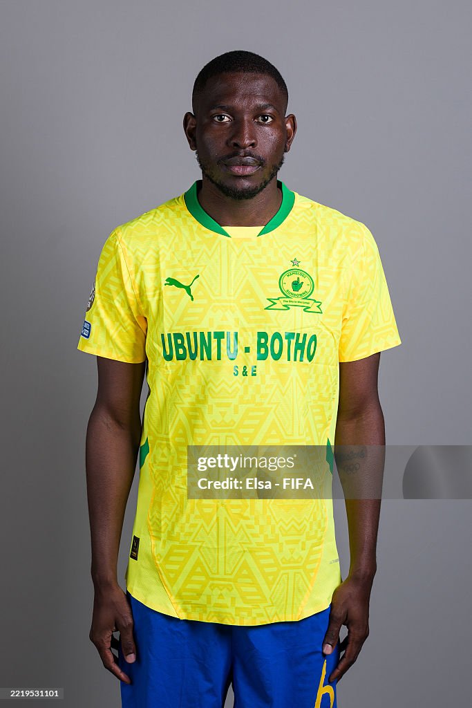 Archie Modiba Aubrey Modiba of Mamelodi Sundowns poses for a portrait during the ...